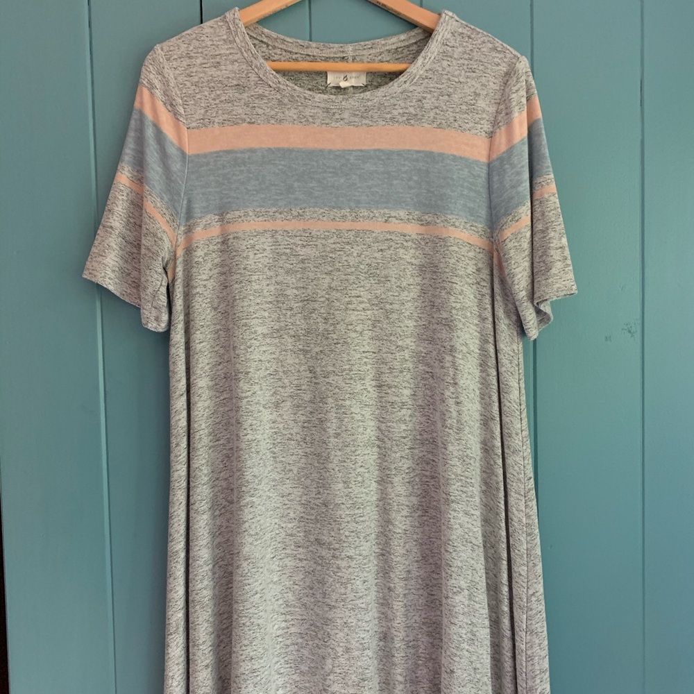 Lou & Grey T-Shirt Dress, Size Large